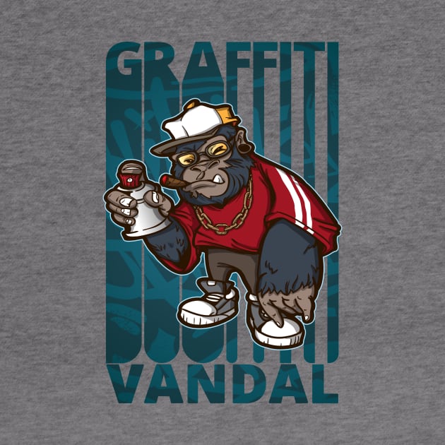 Graffiti Gorilla Vandal. by MadebyTigger